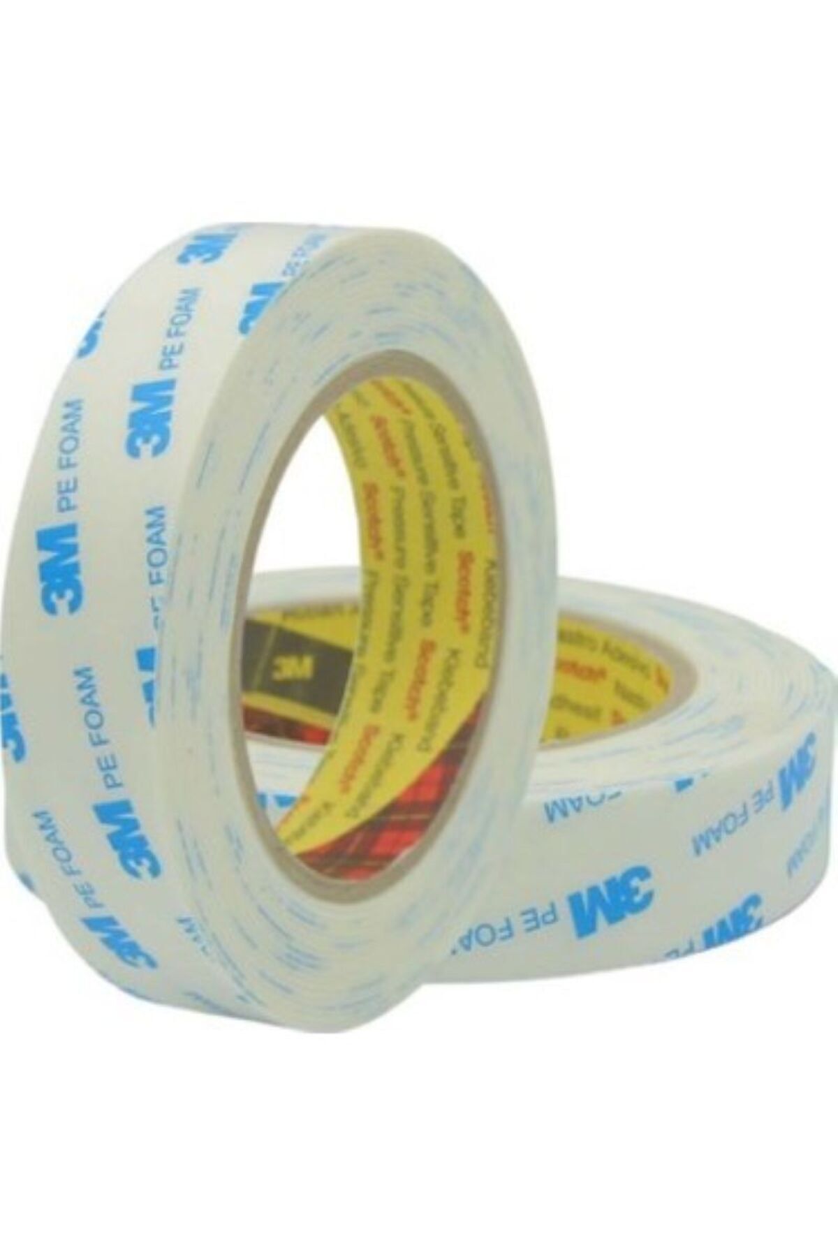 9R110W PE Çift Taraflı Köpük Bant Beyaz 10mm X 10mt