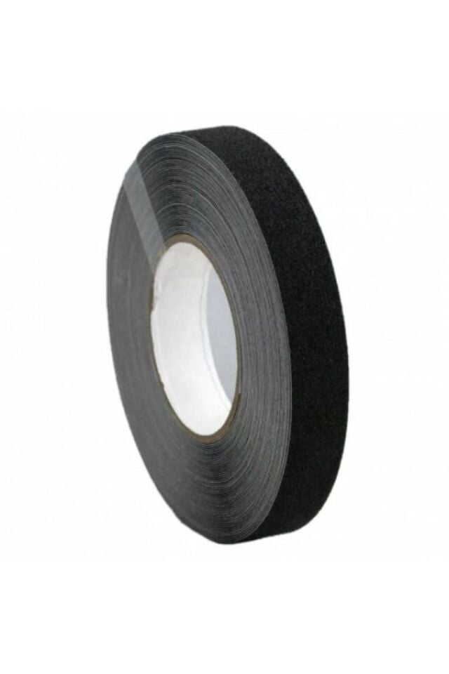 Siyah Merdiven Ve Zemin Kaydırmaz Kaymaz Bant (25 mm X 25 mt)