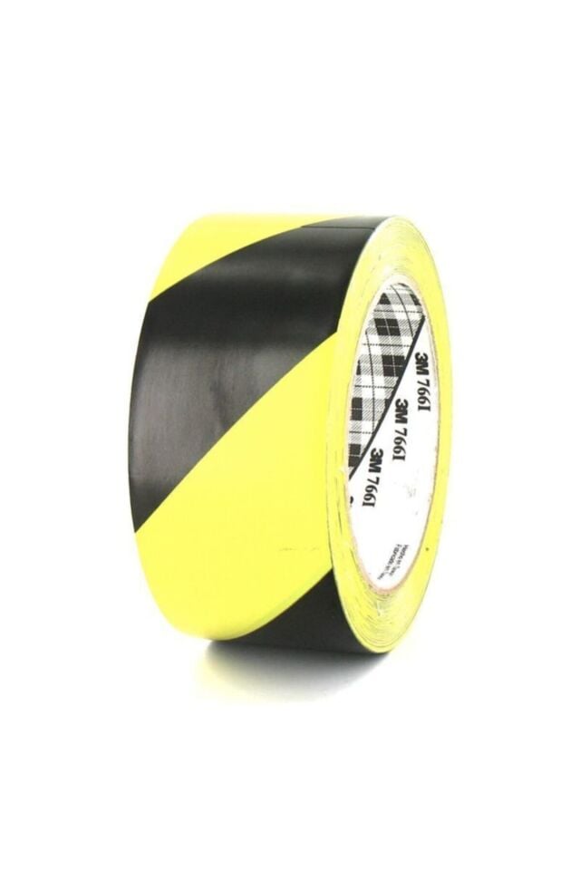 Sarı Siyah Yer Işaretleme Bandı 50mm X 30m