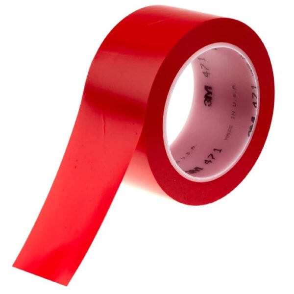 3M 471 Vinil Yer Işaretleme Bandı kırmızı 50mmx33m